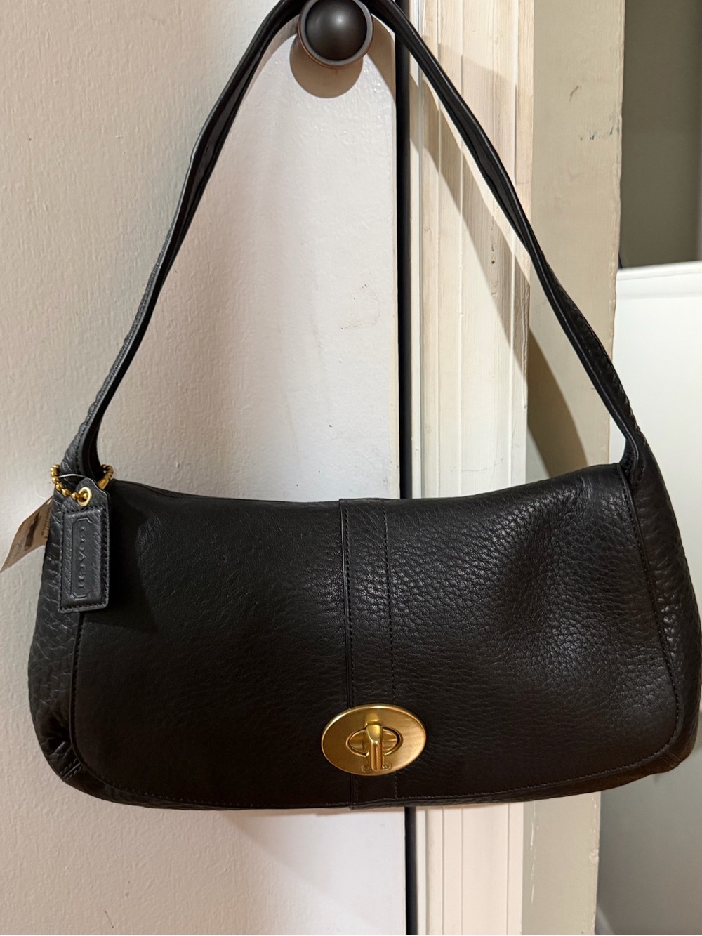 Authentic Coach Ergo Pebbled Leather Flap Shoulder Bag (Style #11614 dust bag in - Picture 10 of 16